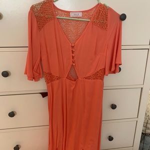 SAGE floor length Dress